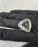 Hegyikristály-ezüst gyűrű