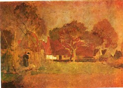 Képeslap:  Paál László festmény.