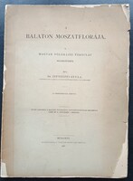 Dr. Istvánffi Gyula A Balaton moszatflórája 1897. Külön lenyomat!