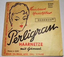 RÉGI -NDK DDR GDR - MINŐSÉGI PERLIGRANKELETNÉMET HAJHÁLÓ eredeti csomag 1 darabos - BARNA 3.