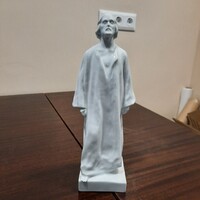 Fehér Herendi porcelán Jézus szobor 1.oszt.