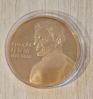Puskás Ferenc aranyozott emlékérem Nagy Magyarok sorozat