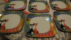 GOEBEL - R. WACHTMEISTER Giornata d' Estata  6 db , tányér ,  átló  23 cm   , új állapot