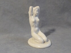 Régi porcelán figura drasche porcelán női akt háború előtti drasche porcelán akt donner gertrúd terv