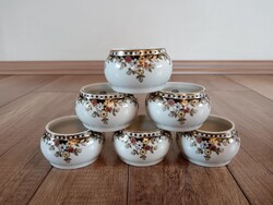 Zsolnay Sissy mintás 6 darab szalvétagyűrű