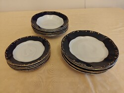 Zsolnay Pompadour III 17 részes tányér készlet