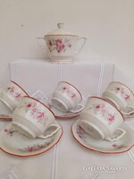 Zsolnay manofules kaveskeszlet