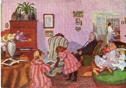 Képeslap:  Rippl-Rónai József festmény.