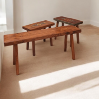 Népi lóca, pad ,szék fejőszék ülőke 92 cm hosszú