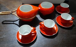 Zsolnay Várdeák Ildikó kávés készlet