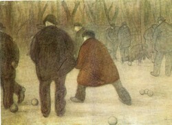 Képeslap:  Rippl-Rónai József festmény.