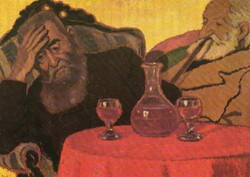 Képeslap:  Rippl-Rónai József festmény.