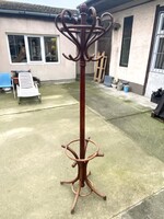 2 MÉTER MAGAS HAJLÍTOTT FA, ANTIK, SZECESSZIÓS ÁLLÓFOGAS