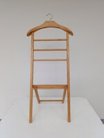 Antik szobainas összecsukható kisbútor ruha fogas jelmez tartó vállfa állvány 317 6036