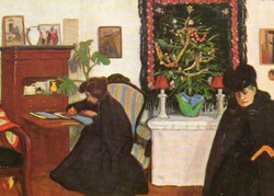 Képeslap:  Rippl-Rónai József festmény.