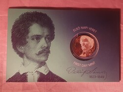 2023. Petőfi 200 forint első napi veret díszcsomagolásban - sorszámos, kiváló állapot!
