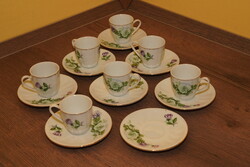 Porcelán kínai kávés készlet