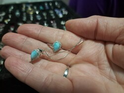 Valódi modern larimar drágaköves szett. Garancialis!