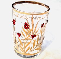 Antik Bad Münster a. Stein dúsan aranyozott kúrapohár