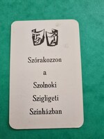 SZOLNOKI SZIGLIGETI SZÍNHÁZ 1973. évi kártyanaptár