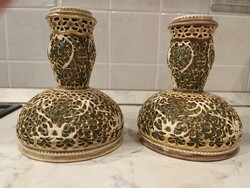 Zsolnay antik áttört  párban arab sorozat