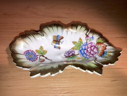 Herendi levél alakú tálka színes