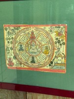 Indiai Mandala 20. századi nyomat
