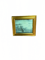 Vitorlás a tengeren 1920-1930 körül Olaszország festmény