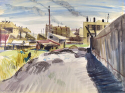 Udvary Pál (1900-1987) KELENFÖLDI REMÍZ 1949