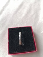 Jelzett Ezüst mintázott férfi karikagyűrű