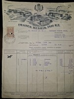 1935, Franck kávé számlalevele