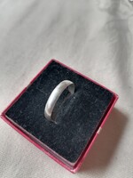 Jelzett ezüst férfi karikagyűrű