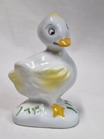 Szép festésű porcelán kacsa figura hibátlan állapotban 9,5 cm. magas