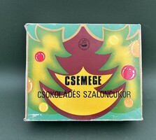Régi retro ritka szaloncukor doboz Csemege Édesipari gyár 1986 november