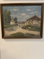 Záhonyi Zsoldos olajfestmény