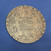 Renner Kálmán: Jubileumi sportverseny Győr 1971 emlékplakett