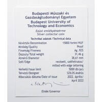 Magyarország,15000 forint 2022 PP - BME alapítása - Certifikáció