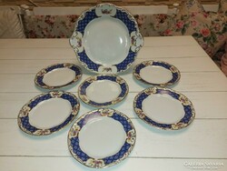 Marie Antoinette mintás porcelán süteményes készlet