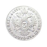 Ausztria,I. Ferenc 3 krajcár 1830 A EF+ ezüst 1.70g346