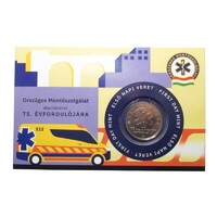 Magyarország,50 forint 2023 - Országos Mentőszolgálat - Első napi veret - sorszám nélkül NYOMDAHIBÁS