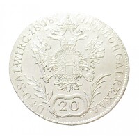 Ausztria,I. Ferenc 20 krajcár 1808 A EF+ ezüst 6.68g583