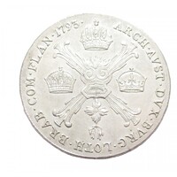 Ausztria,I. Ferenc 1/4 koronatallér 1793 A EF+ ezüst 6.68g873
