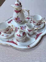 Hollóházi, 2 személyes Henriette kávéskészlet