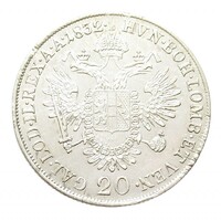 Ausztria,I. Ferenc 20 krajcár 1832 A EF+ ezüst 6.68g583