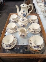 Zsolnay búzavirág mintás újszerű kávès kèszlet