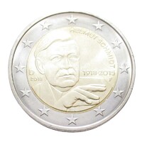 Németország,2 euro 2018 F - Helmut Schmidt kancellár aUNC+ ötvözet