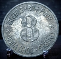 Belgiumi kereskedelmi zseton, token 1900-as évek elejéről C01E6V