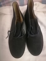 Szebbnél szebbek molett nálam elegáns alkalmi is finom hasított bőr fekete bokacipő 43