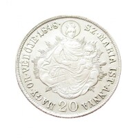 Magyarország,V. Ferdinánd 20 krajcár 1848 KB EF+ ezüst 6.68g583