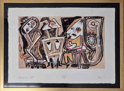 Fe Lugossy László  - Neoprimitív 30 x 42 cm computer print, merített papír